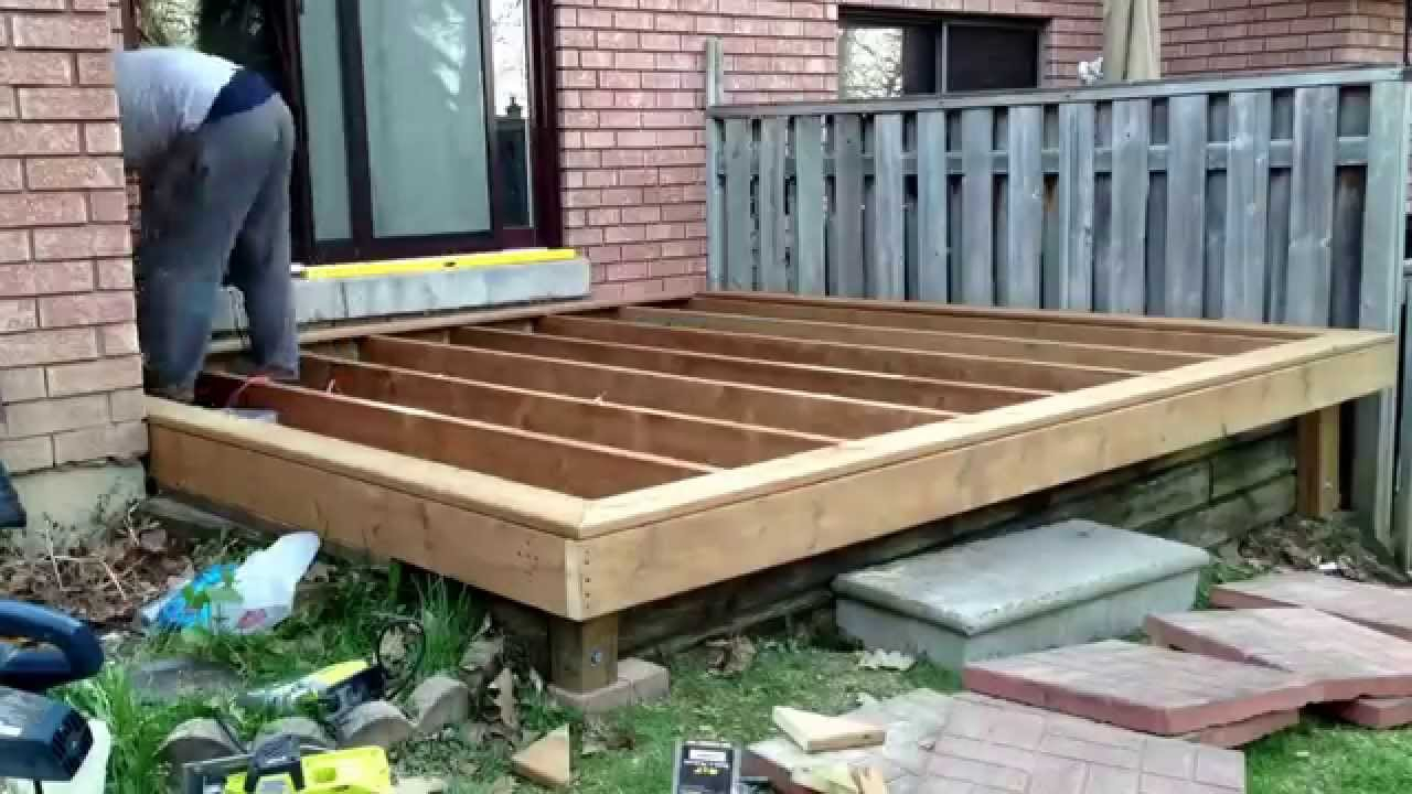 10 10 Diy Deck Build Timelapse Of My Son And I Building A Deck for dimensions 1280 X 720