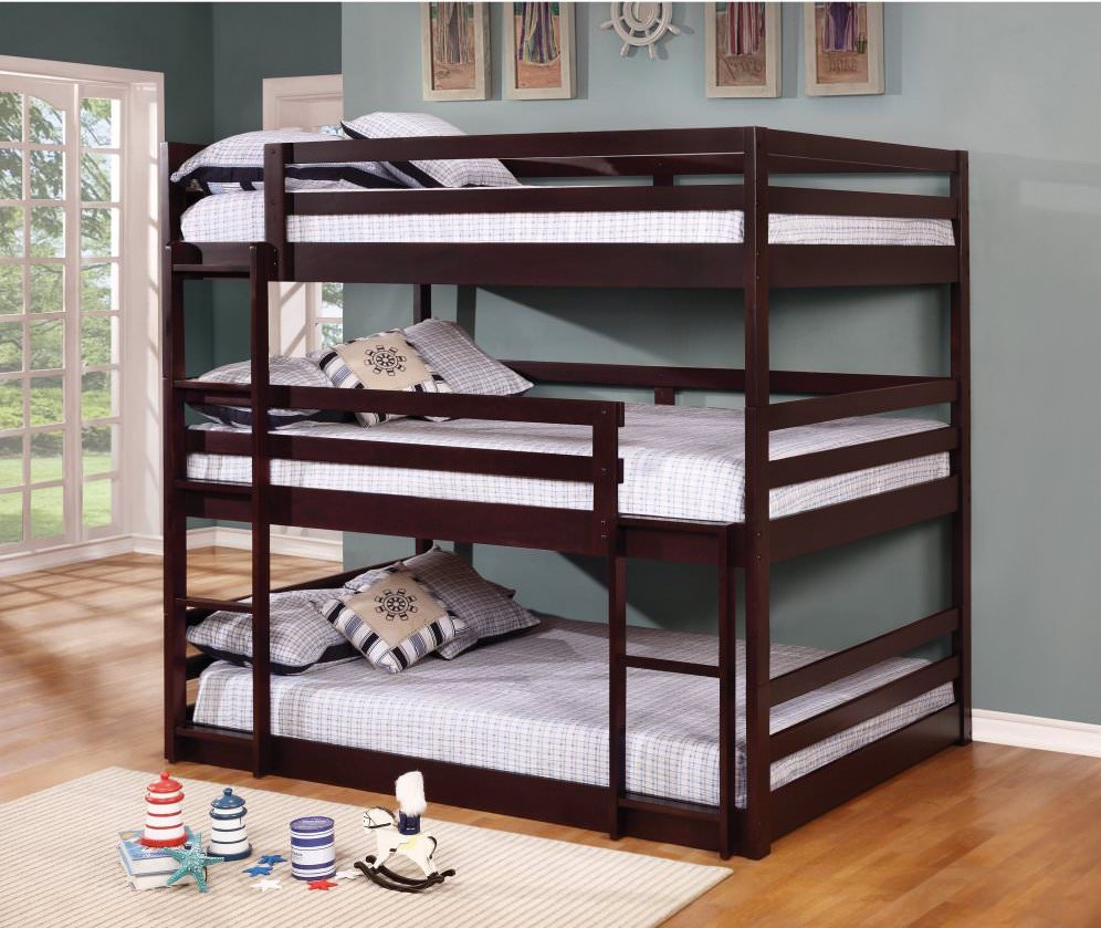 10 Types Of Triple Bunk Beds Plus 25 Top Picks 2019 regarding dimensions 996 X 839