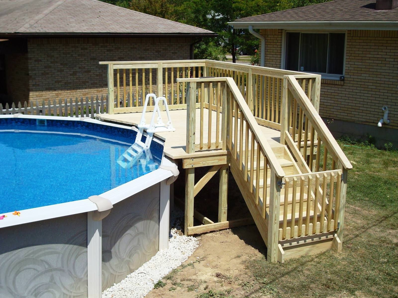 11 Most Popular Above Ground Pools With Decks Awesome Pictures inside sizing 1600 X 1200