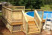 12x16 Deck On Round Pool My Projects In 2019 Above Ground Pool intended for measurements 3264 X 2448