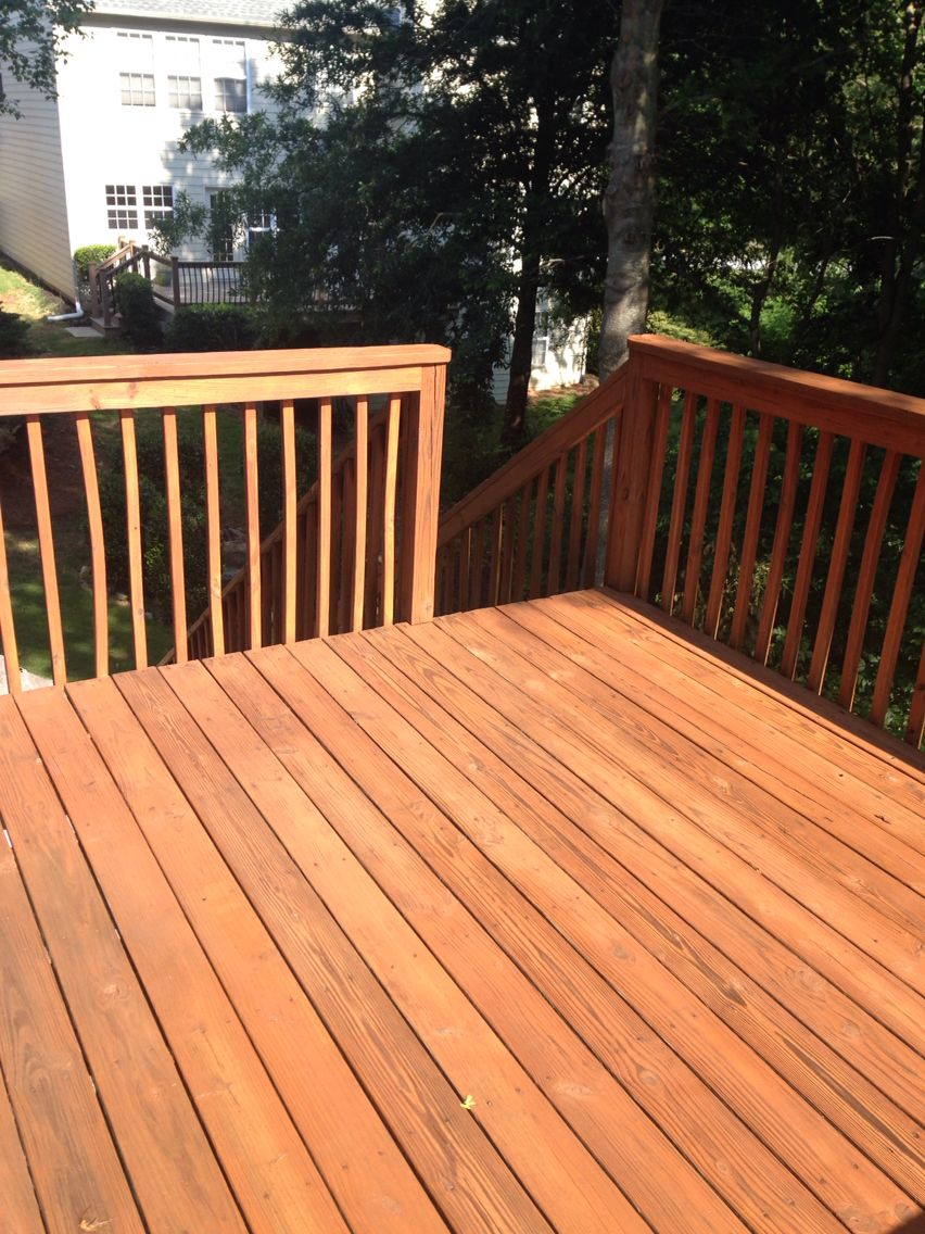 16 Year Old Deck Renovation After Power Washing Sanding And for measurements 852 X 1136