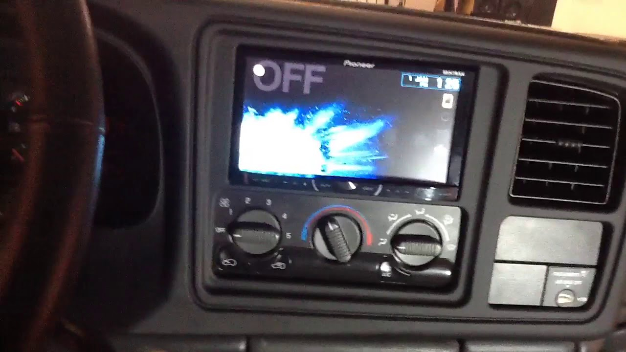 1999 2002 Chevy Silverado Double Din Installation Pioneer Bluetooth throughout proportions 1280 X 720