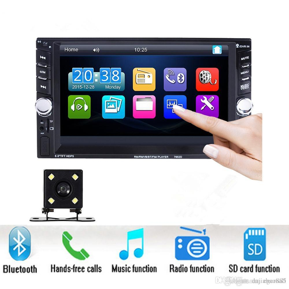 2 Din 66 Lcd Touch Screen Car Audio 12v Auto Radio Player With with regard to dimensions 1000 X 1000