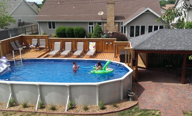 22 Amazing And Unique Above Ground Pool Ideas With Decks Outdoor with regard to sizing 1522 X 677