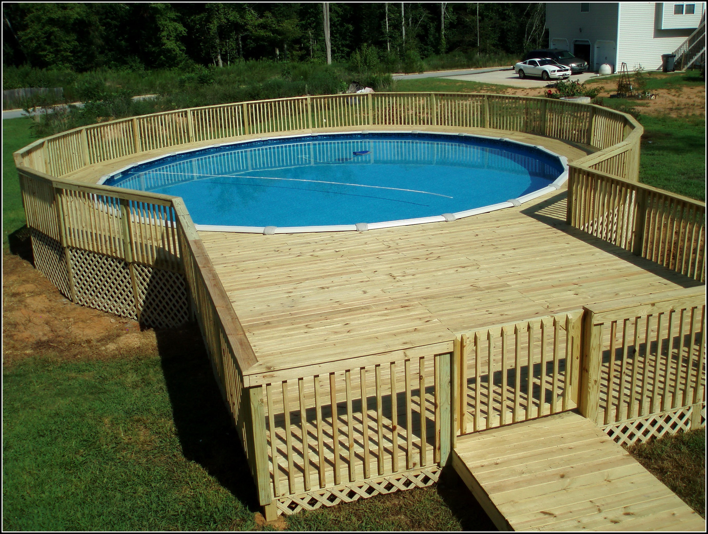 24 Above Ground Pool Deck Plans Decks Home Decorating Ideas in proportions 2756 X 2081