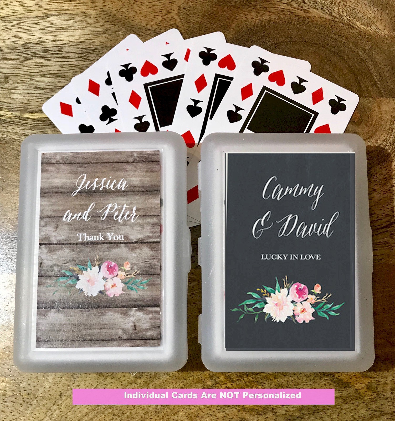 25 Personalized Playing Card Sets Wedding Playing Cards Etsy with regard to size 1503 X 1599