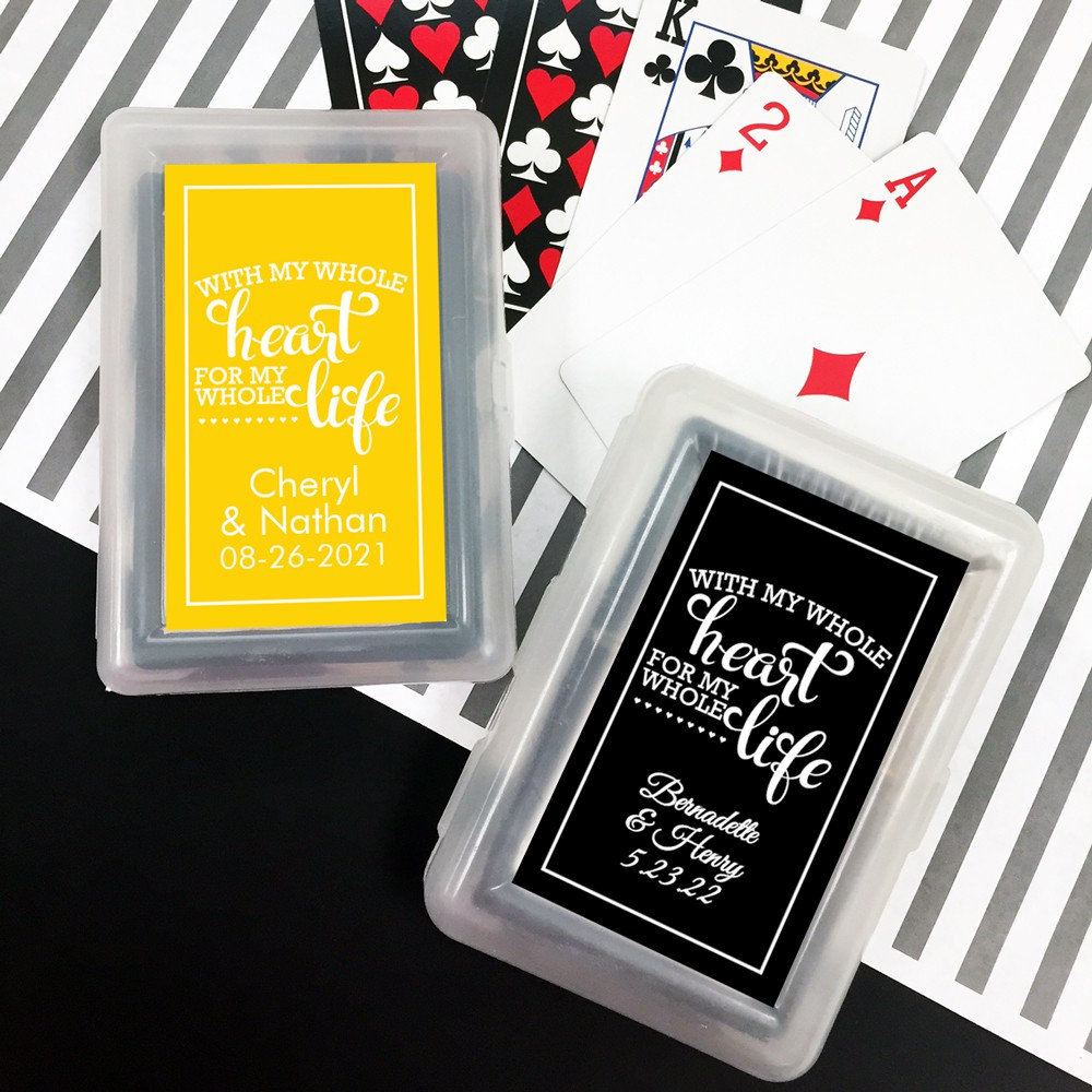 25 Wedding Playing Cards Deck Of Cards Personalized Sticker Etsy intended for dimensions 1000 X 1000