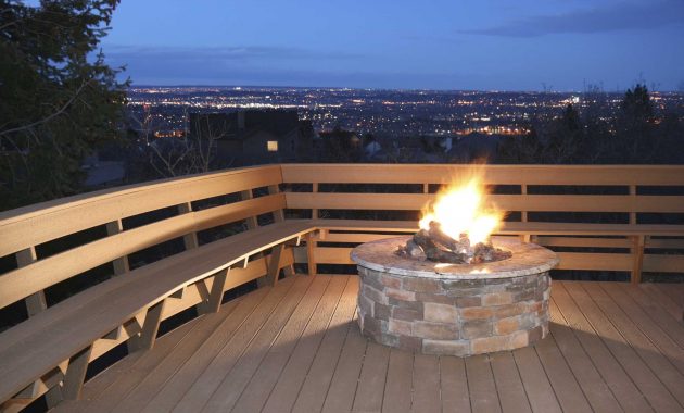 26 Stylish Outdoor Deck Design Inspirations Decks Deck Fire Pit for sizing 2290 X 1527