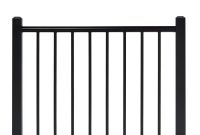 4 Ft X 3 Ft Adjustable Black Aluminum Deck Gate 248874 The Home with regard to proportions 1000 X 1000