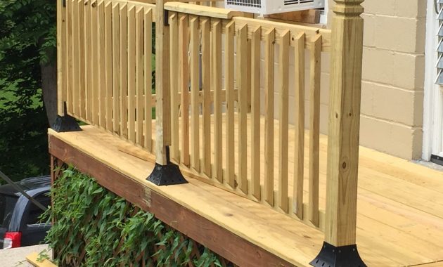 4 X 4 Post Holder Support Flange Back Yard Deck In 2019 Deck inside sizing 3264 X 2448