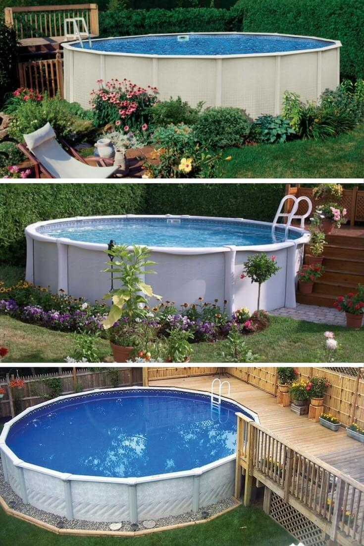 40 Uniquely Awesome Above Ground Pools With Decks with regard to measurements 735 X 1102