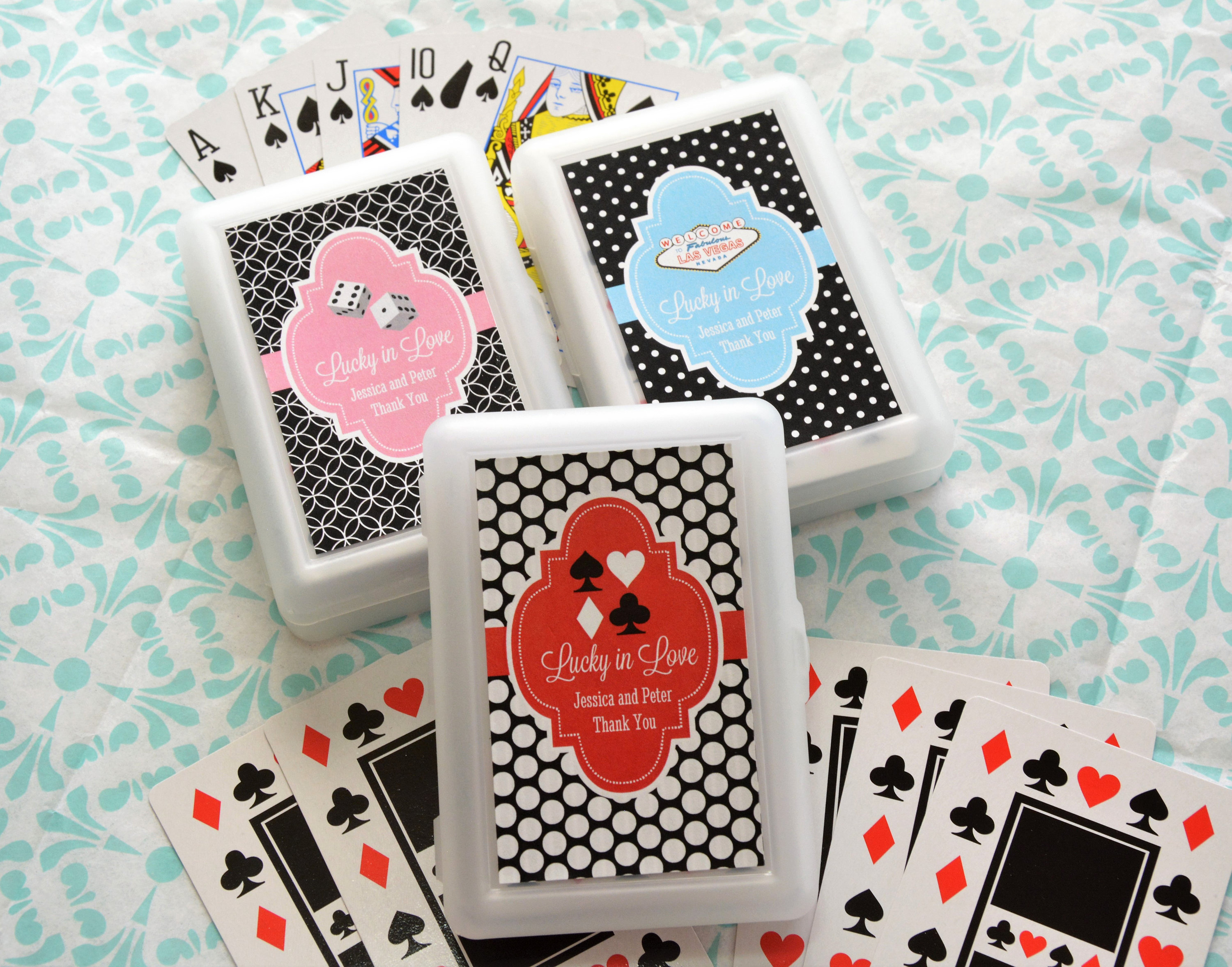 50 Decks Personalized Playing Cards Las Vegas Theme Poker Etsy within size 3000 X 2353