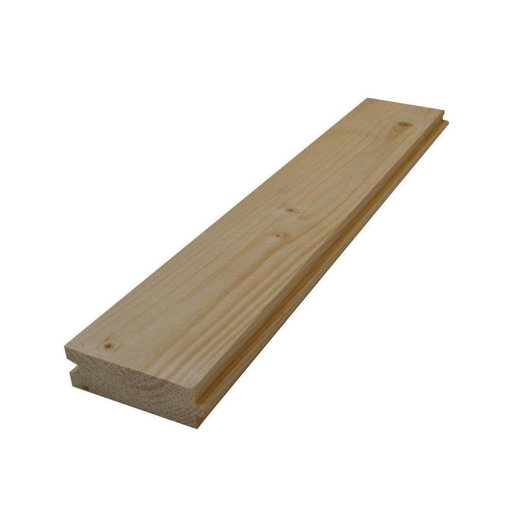 54 In X 4 In X 10 Ft Tongue And Groove Pine Decking Board 113938 intended for proportions 1000 X 1000