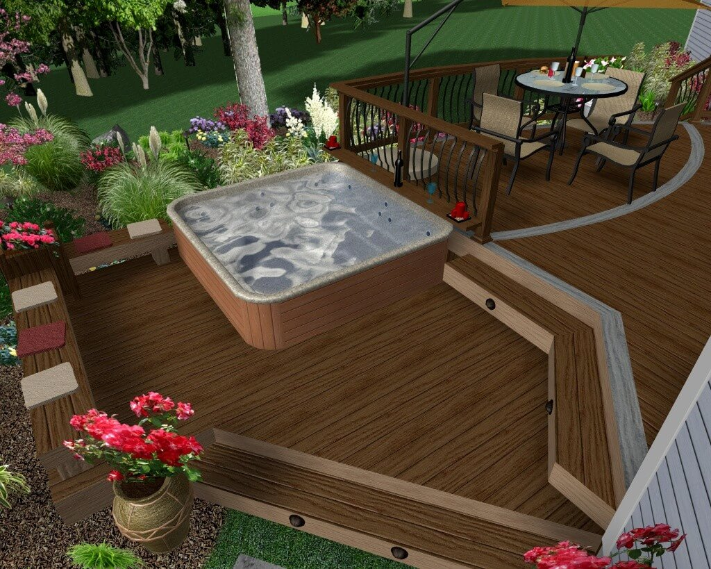 63 Hot Tub Deck Ideas Secrets Of Pro Installers Designers in proportions 1024 X 819