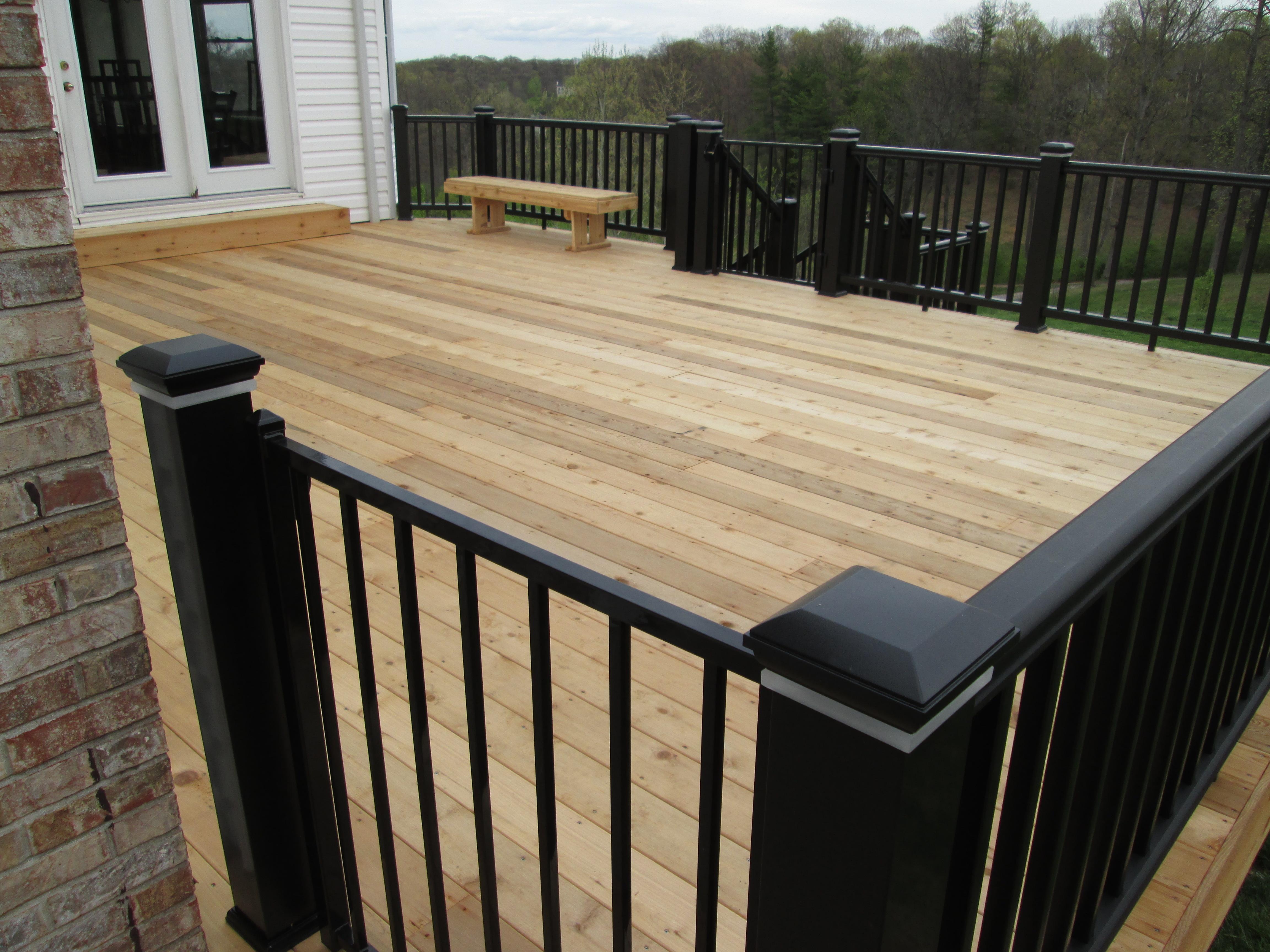 7 Deck Rail Ideas For Your Cedar Deck St Louis Decks Screened for sizing 4608 X 3456