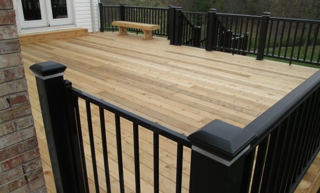 7 Deck Rail Ideas For Your Cedar Deck St Louis Decks Screened in proportions 4608 X 3456