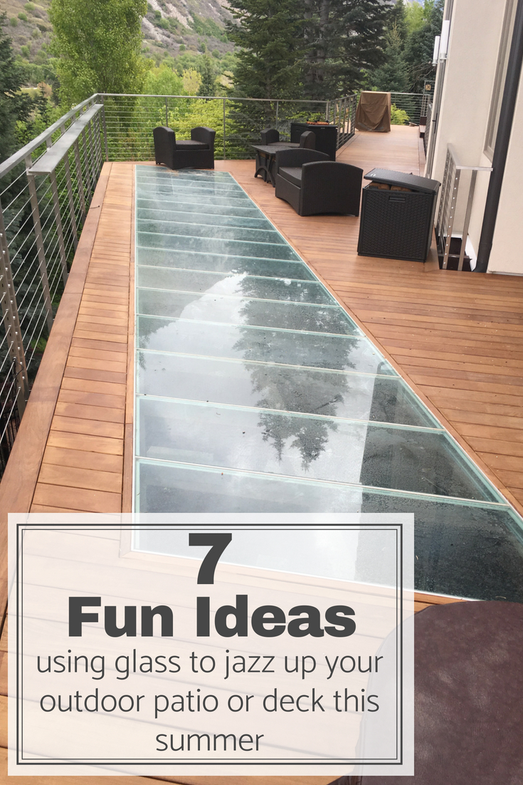 7 Fun Ideas Using Glass For An Outdoor Patio Deck Or Garden Stairs intended for measurements 735 X 1102