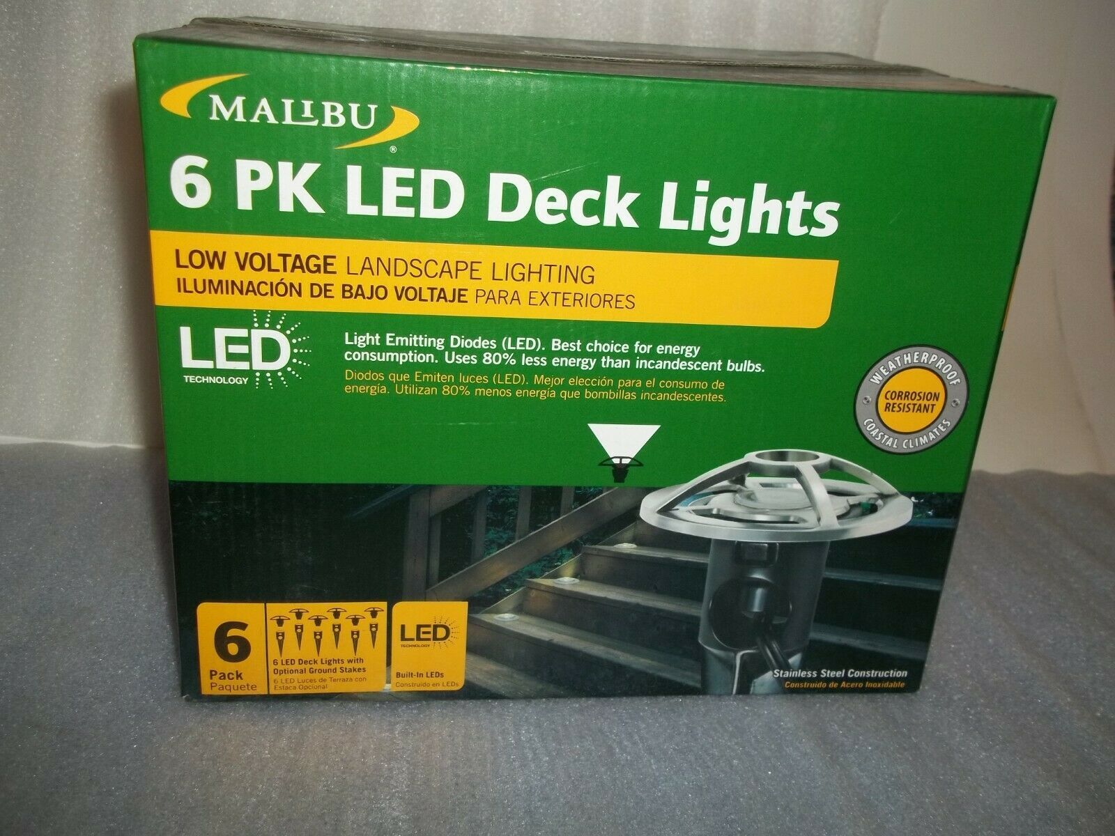 8411 3410 06 Malibu Lighting Low Voltage Led Stainless Steel Deck in dimensions 1600 X 1200