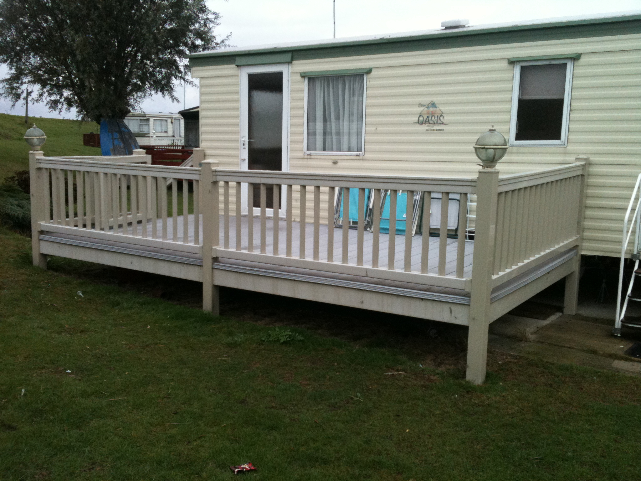 8ft X 28ft Pre Owned Caravan Decking Falcon Decking intended for measurements 2048 X 1536