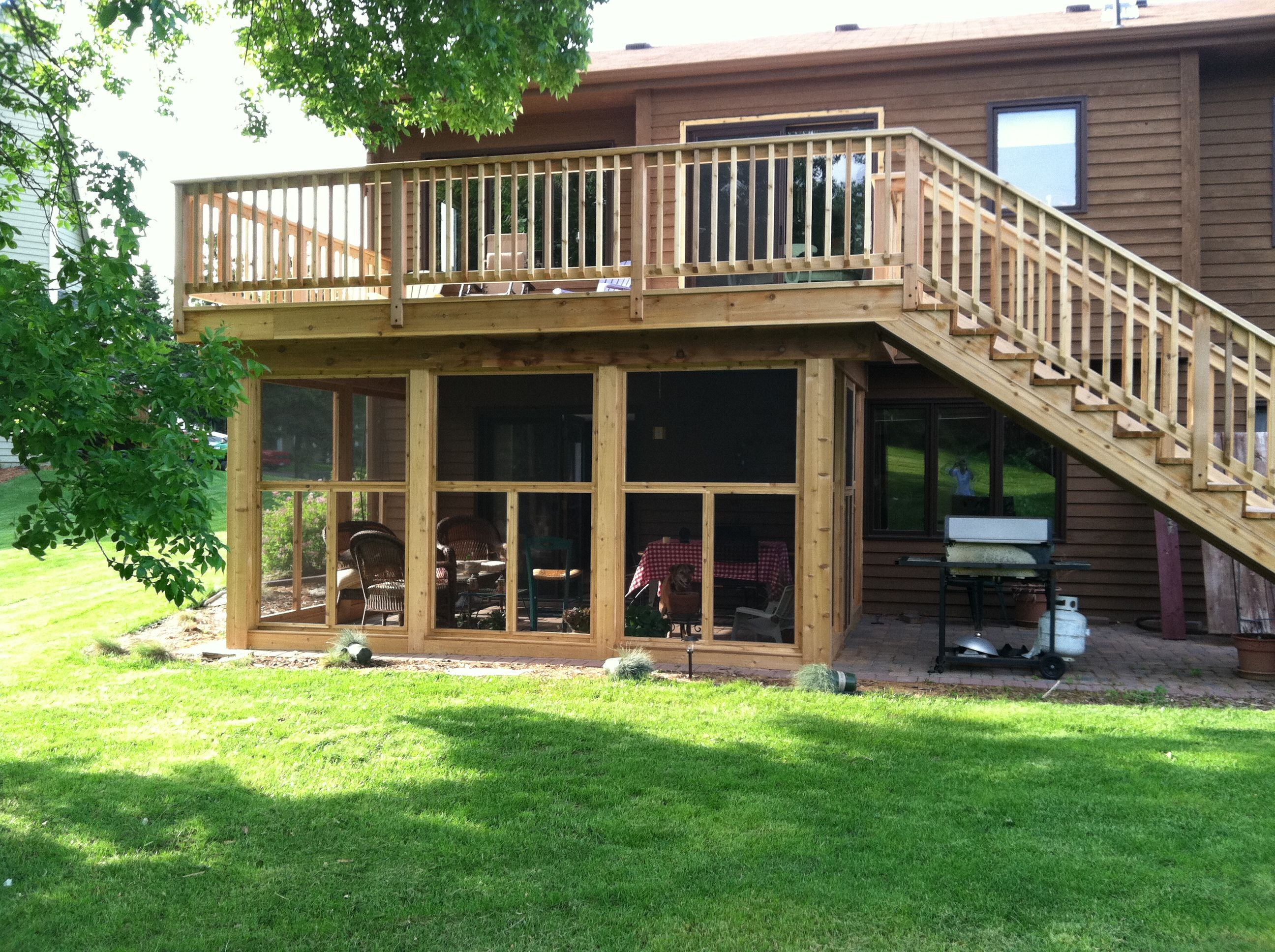 A Great Screened In Porch Under The Deck For The Home Patio in proportions 2592 X 1936