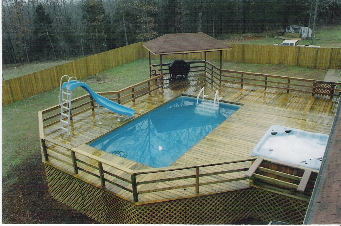 Above Ground Pool And Deck Packages Posted In Portable Pool Deck for sizing 1192 X 790