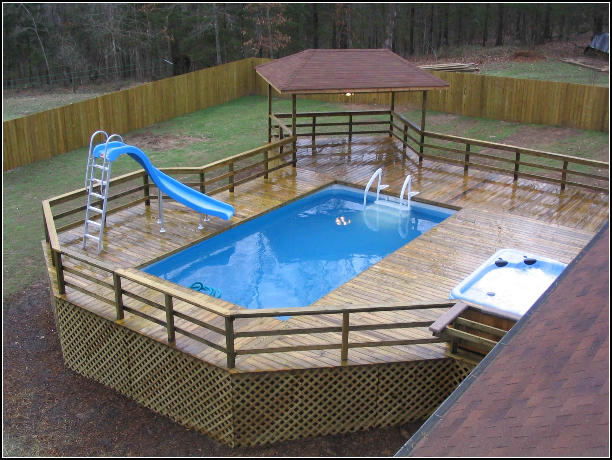 Above Ground Pools Decks Designs Decks Home Decorating Ideas within proportions 2068 X 1556