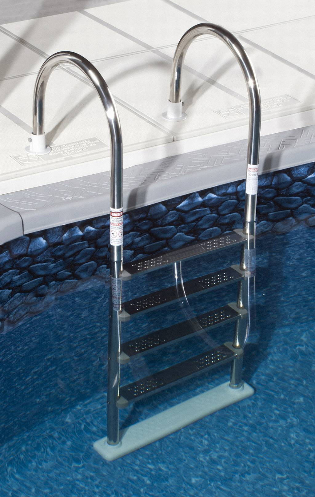 Above Ground Super Stainless Steel In Pool Ladder Ne1145 for measurements 1024 X 1614
