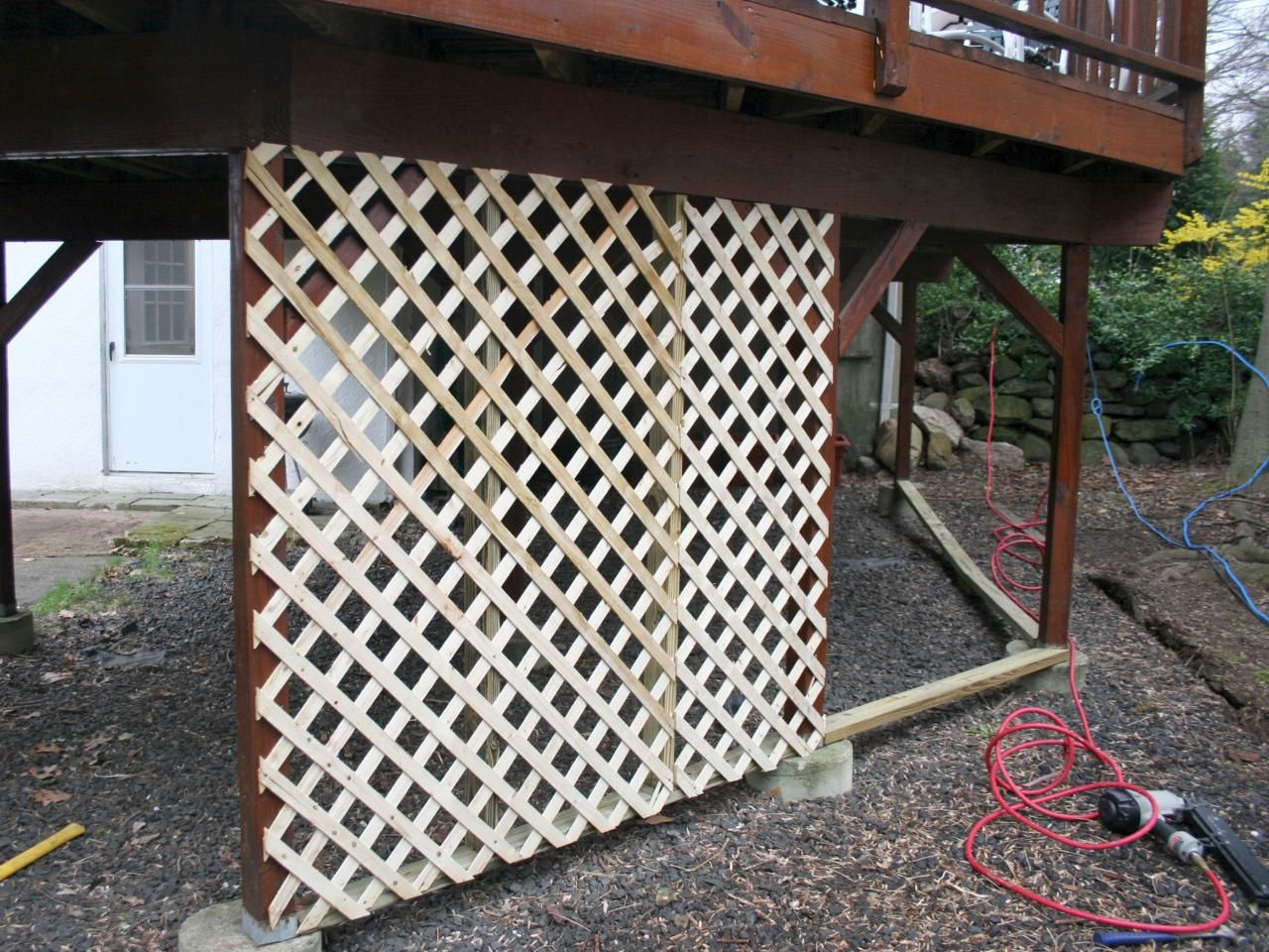 Adding Lattice To The Bottom Of A Deck Landscaping Deck Storage with dimensions 1280 X 960