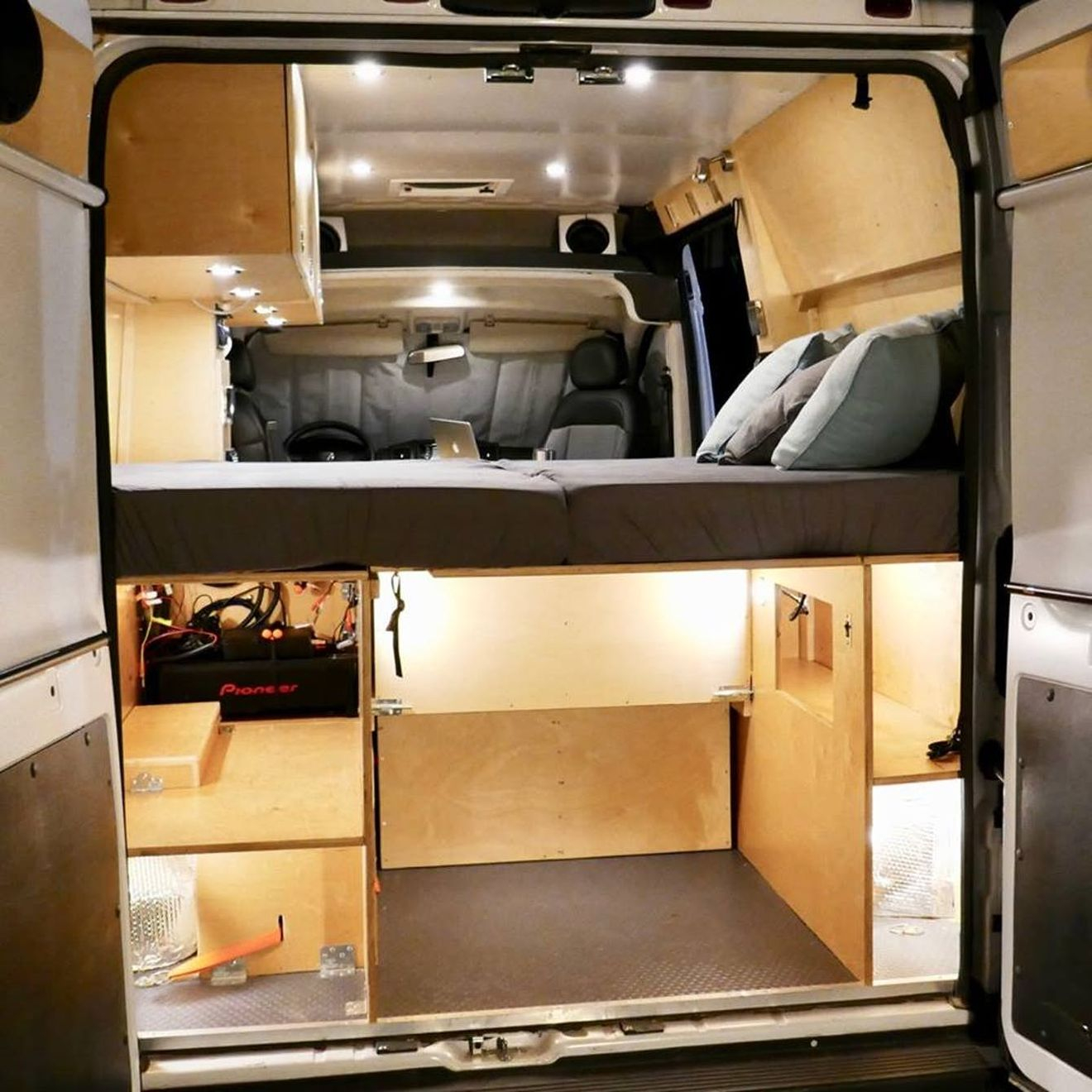 Affordable Camper Van Comes With A Rooftop Deck Camper Trailer for size 1320 X 1320