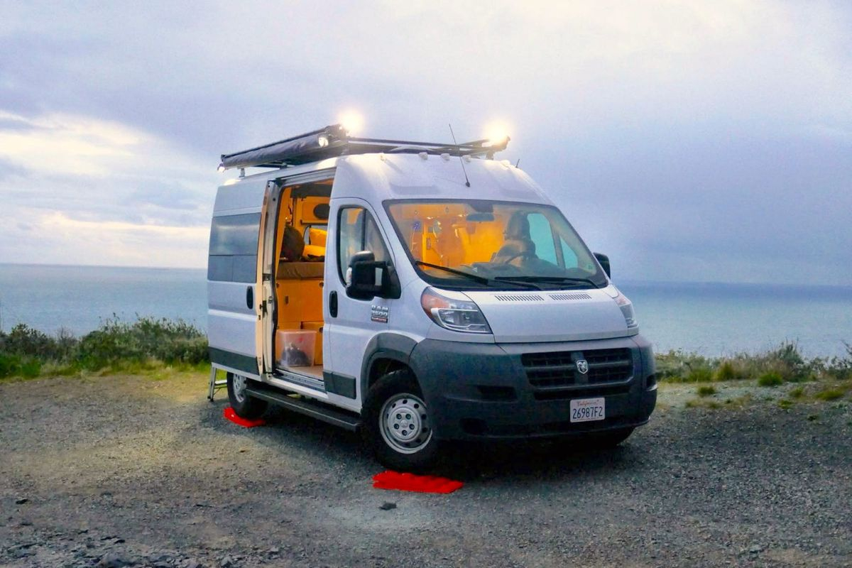 Affordable Camper Van Comes With A Rooftop Deck Curbed throughout measurements 1200 X 800