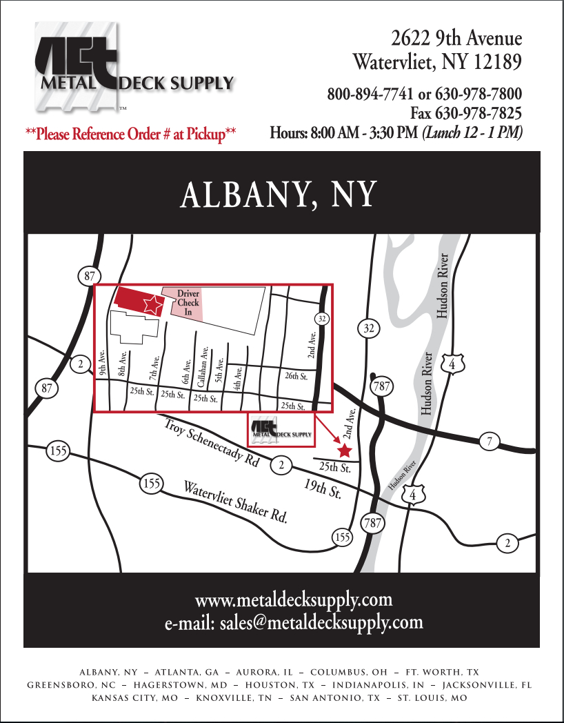 Albany Ny Act Metal Deck Supply within proportions 818 X 1048