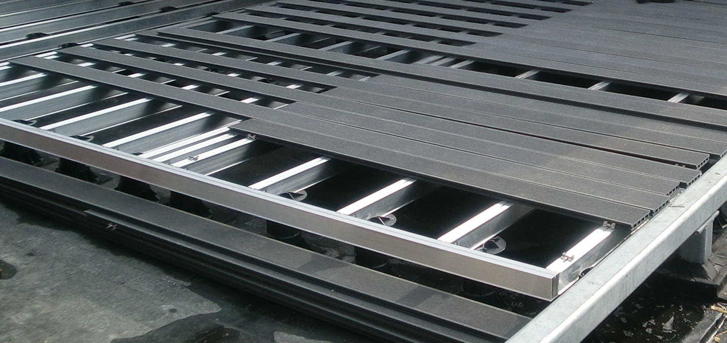 Aluminium Decking Sub Frame Deck Support Joists Ryno Group intended for sizing 1440 X 680