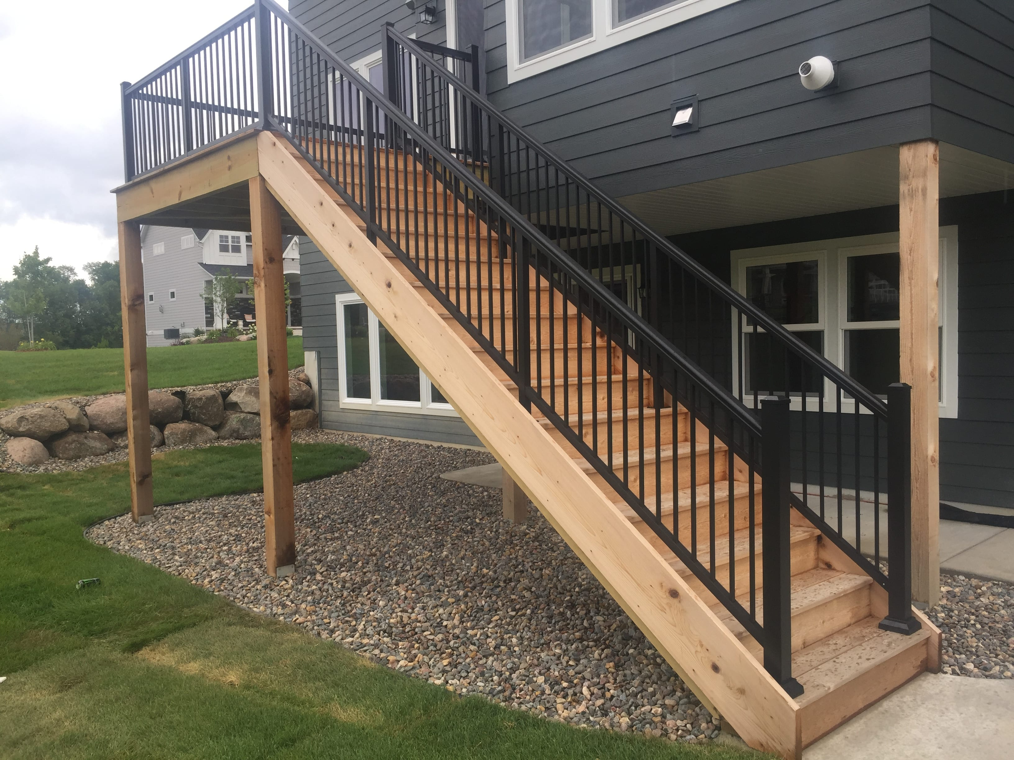 Aluminum Deck Railing Stairs Photos Freezer And Stair Iyashix with proportions 3264 X 2448