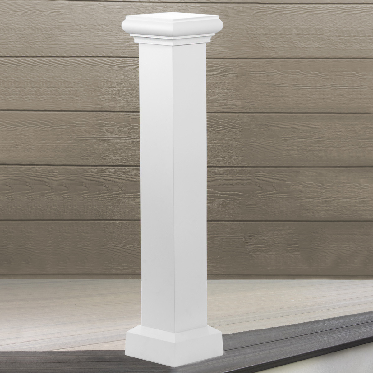 Aluminum Newel Post Cover Kit Afco Textured Black 6 In X 6 In Smooth 40 In inside measurements 1200 X 1200