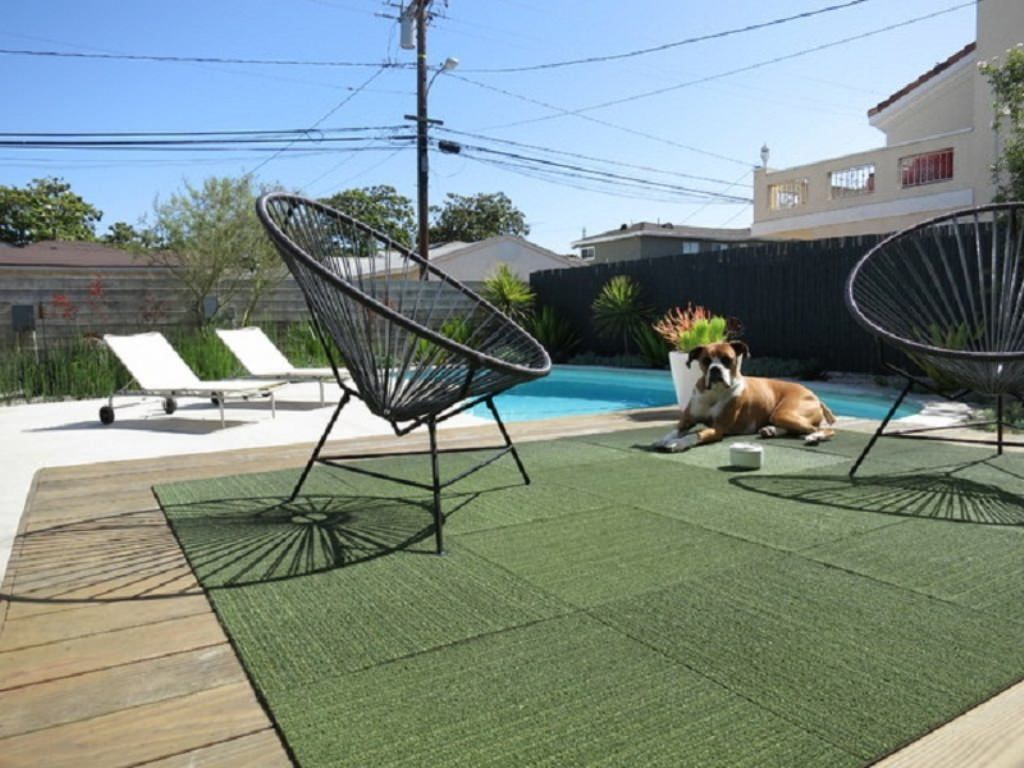 Aluminum Pool Deck Carpet Yard Outdoor Carpet Patio Carpet Tiles within measurements 1024 X 768