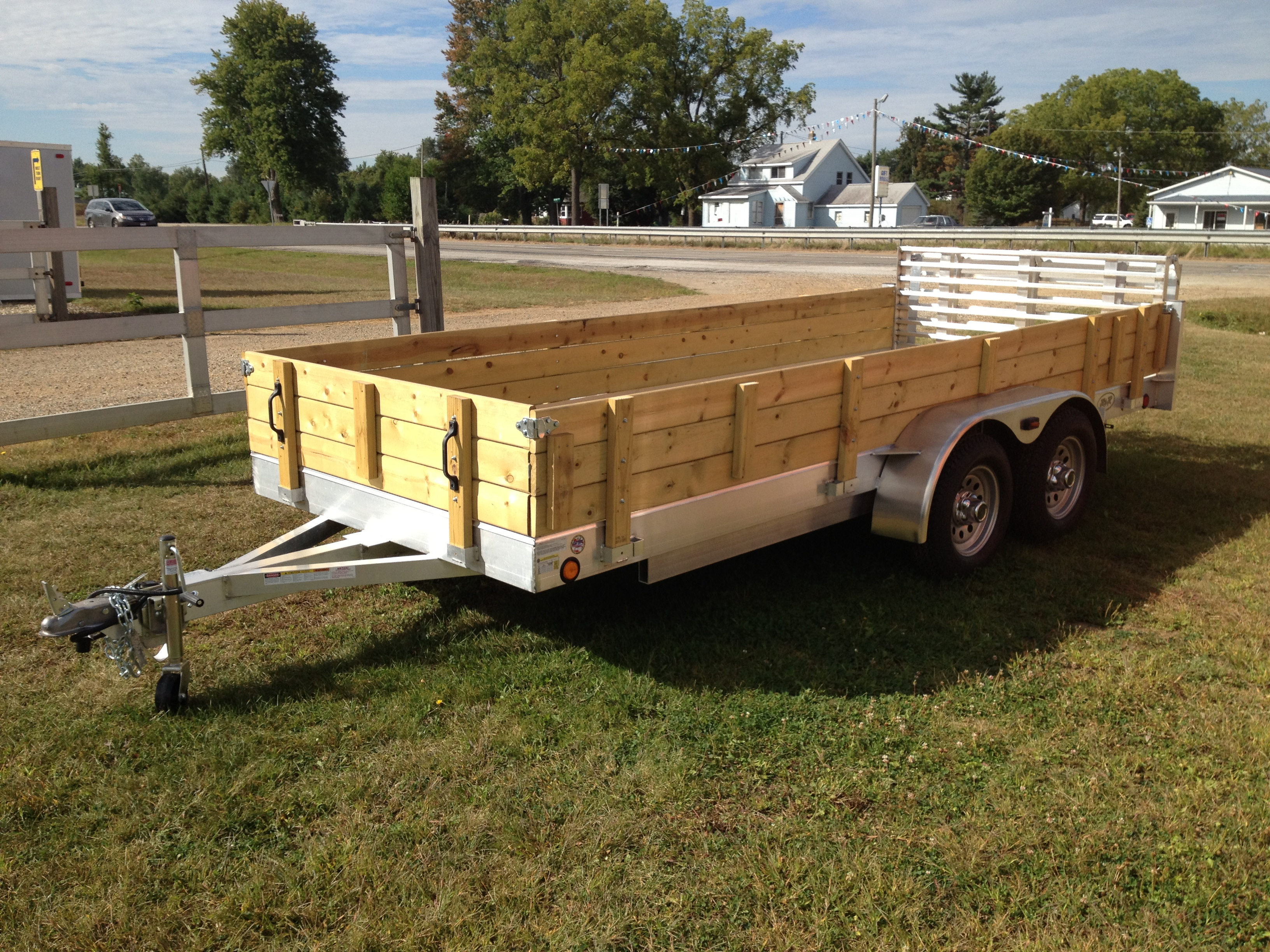 Aluminum Utility Trailer Ut Series Wood Floor W Wood Sides pertaining to dimensions 3264 X 2448