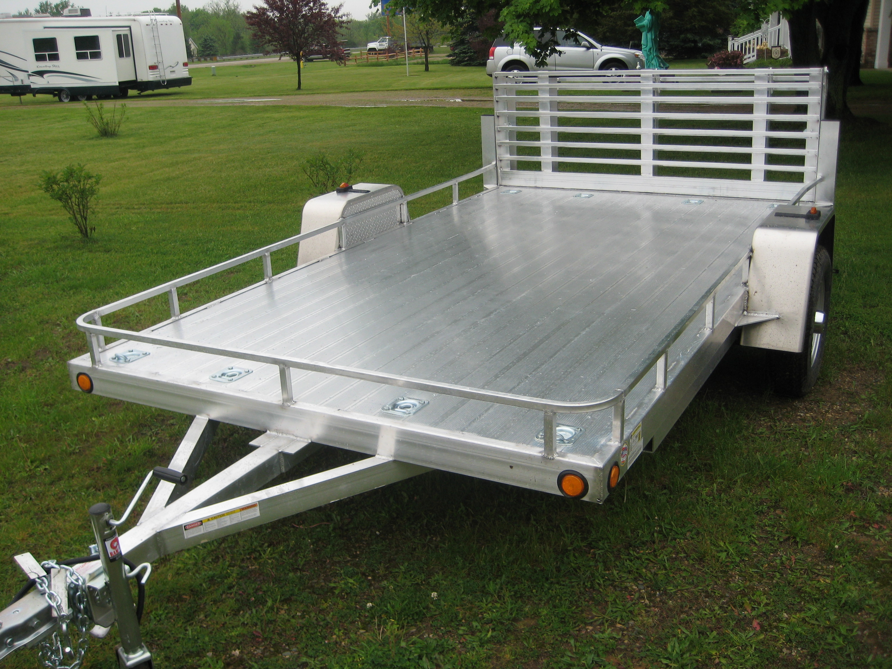 Aluminum Utility Trailer Uta Series Aluminum Deck W Rub Rail throughout size 3072 X 2304