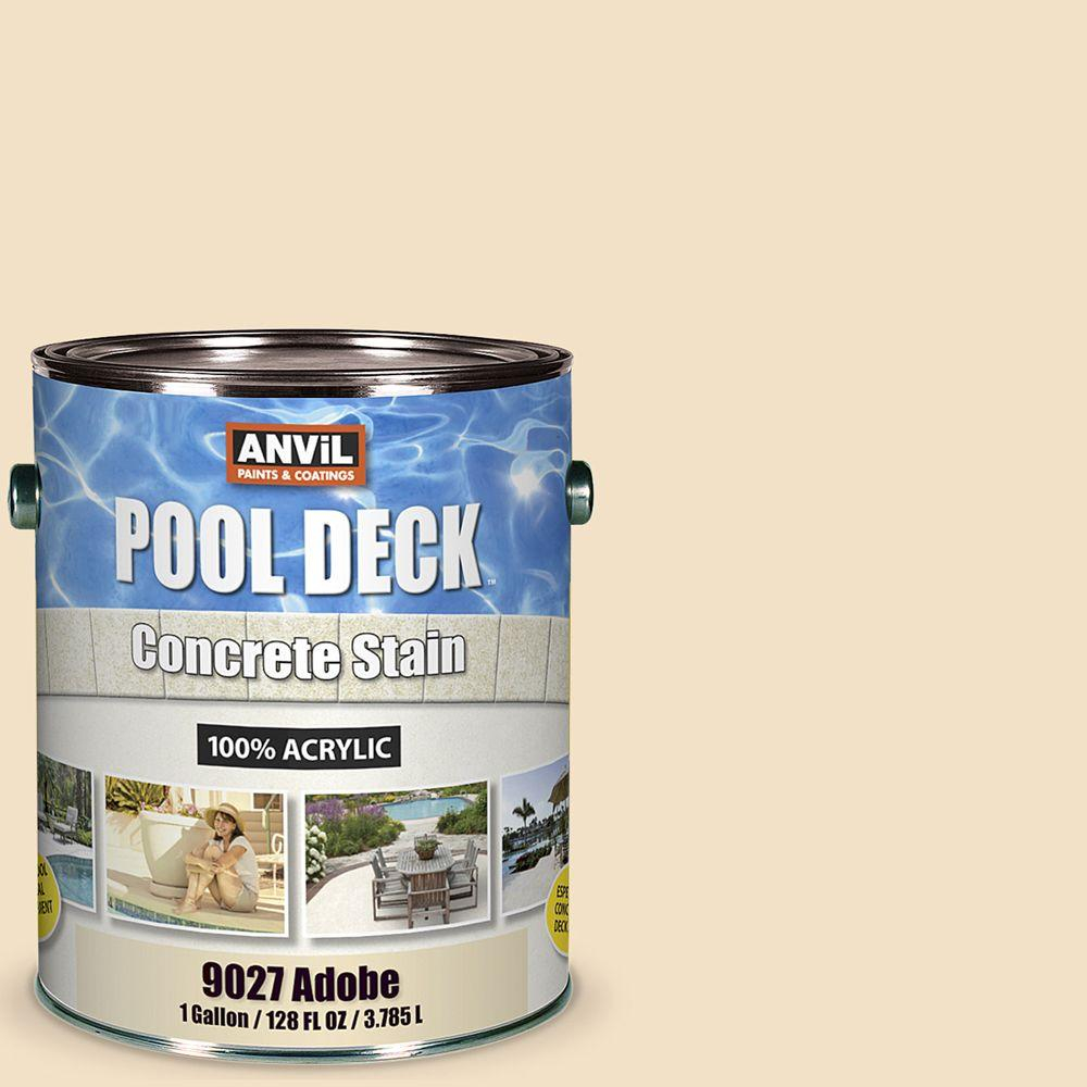 Anvil 1 Gal Adobe Pool Deck Concrete Interiorexterior Stain 902701 pertaining to size 1000 X 1000