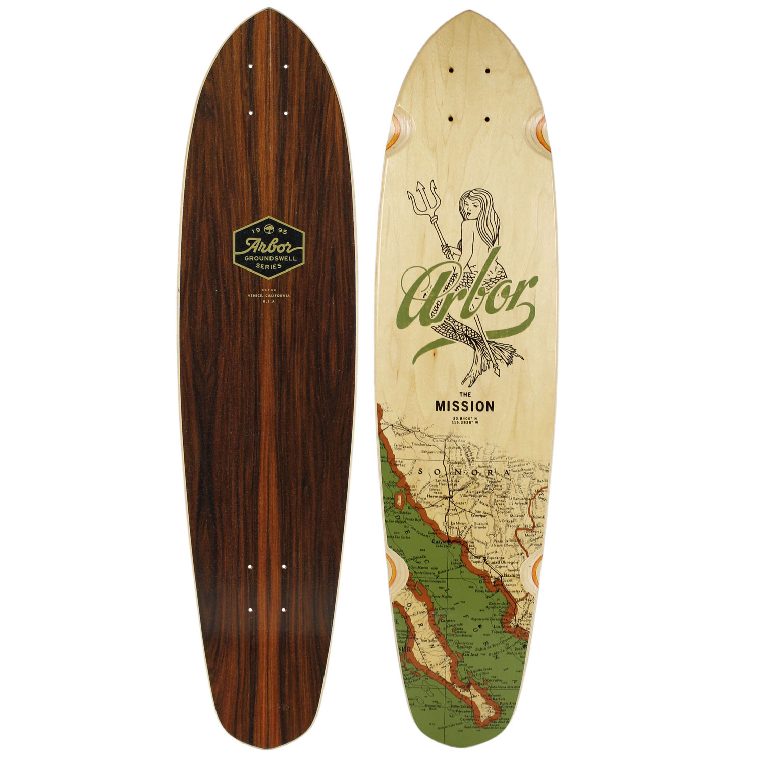 Arbor Longboard Cruiser Deck Mission 865 X 35 Groundswell for sizing 1500 X 1500