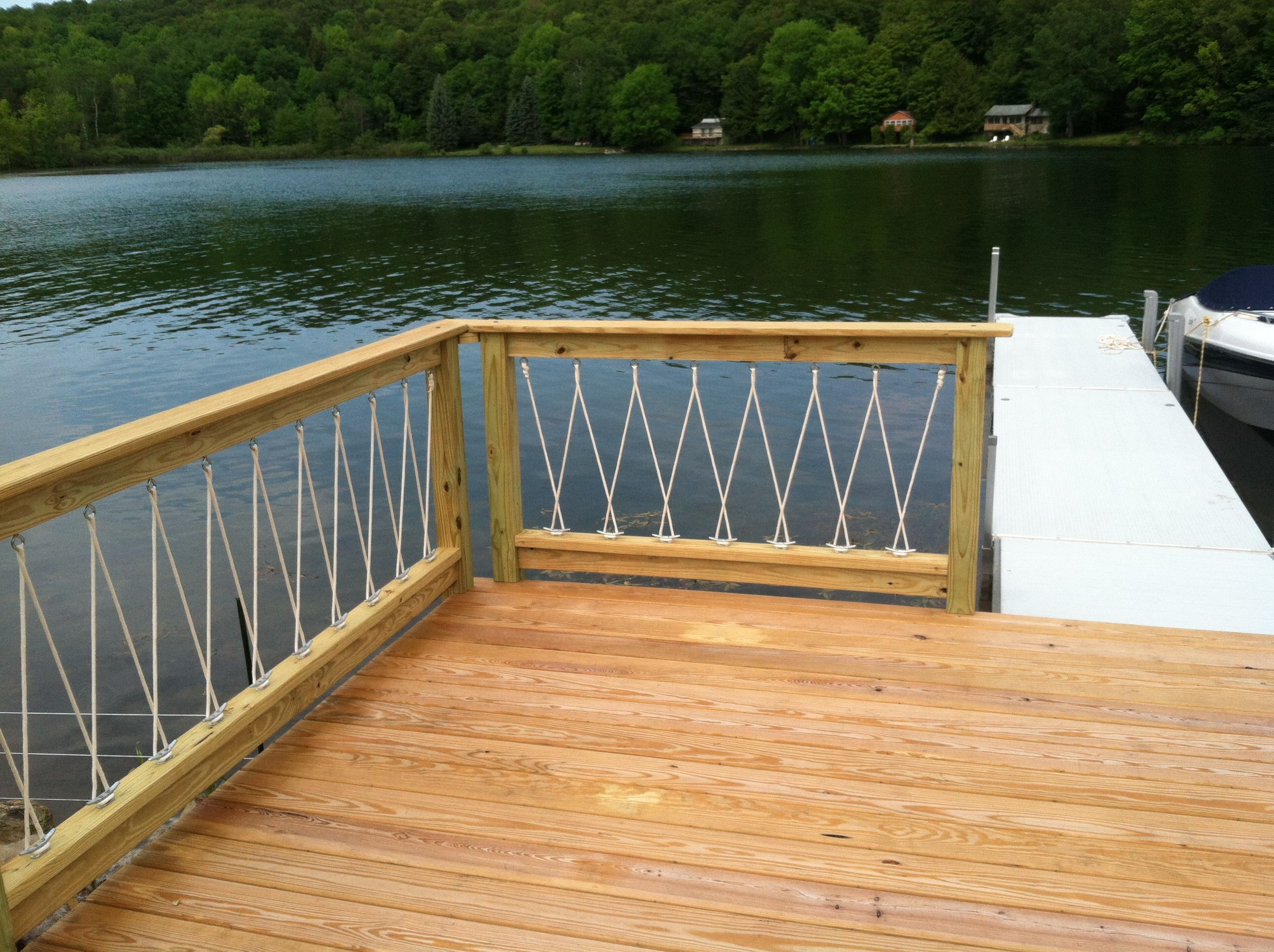 Awesome Cantilevered Deck And Nautical Railing House And Home In with size 2592 X 1936