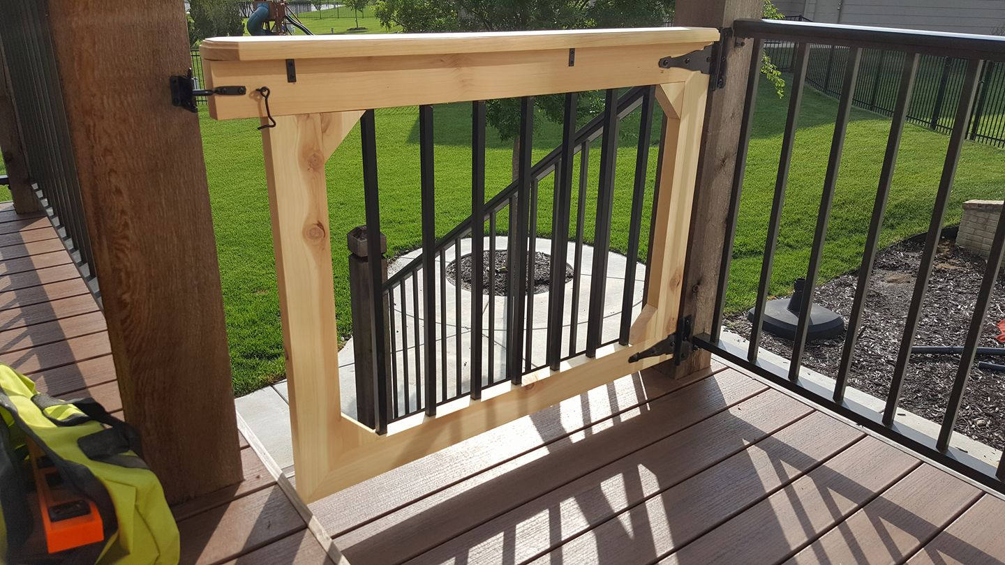 Ba And Pet Gate For Deck Patio Garden And Stairways Etsy inside dimensions 1440 X 810