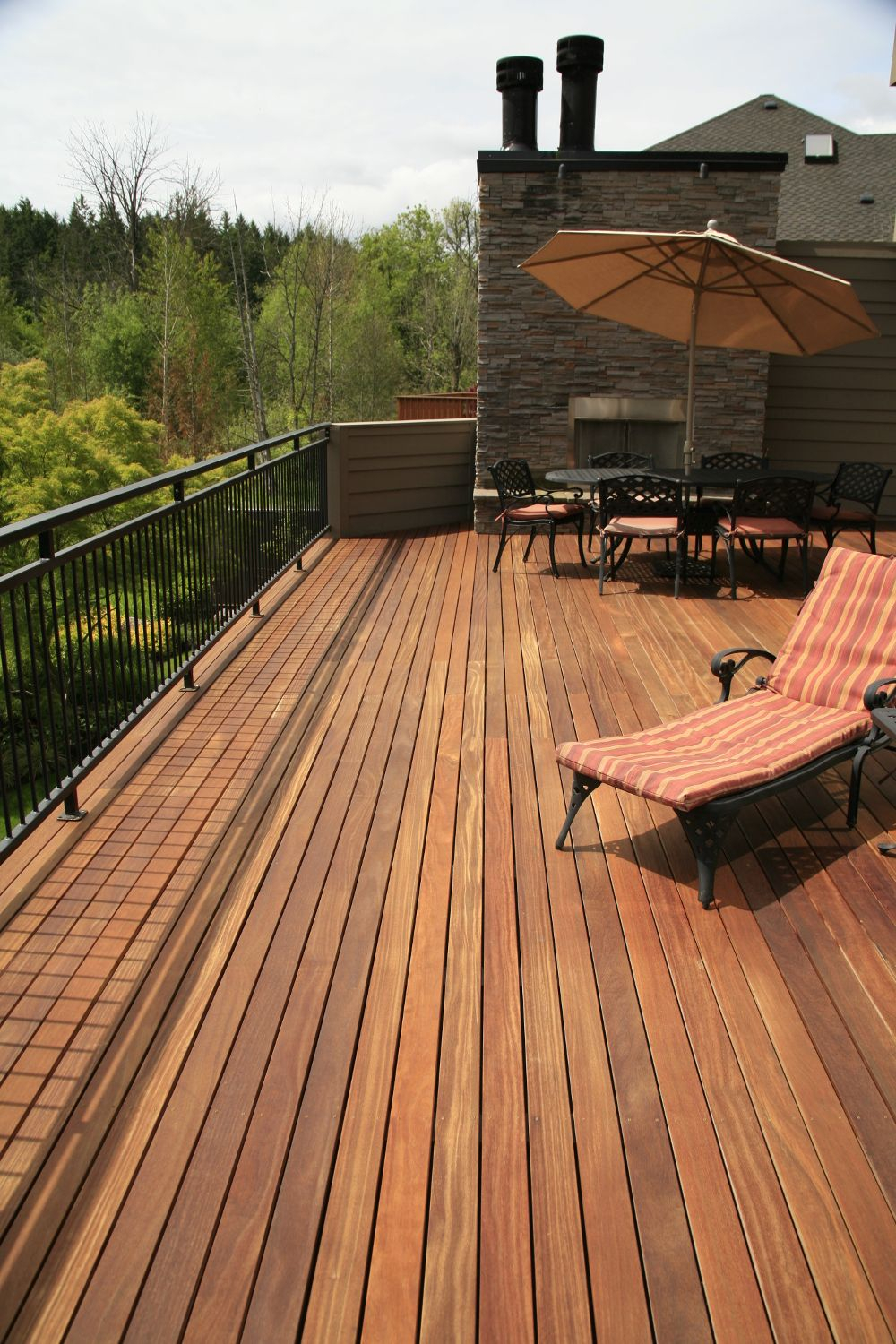 Beautiful Cumaru Hardwood Deck On A Second Floor Balcony 1x4 E4e throughout sizing 1000 X 1500