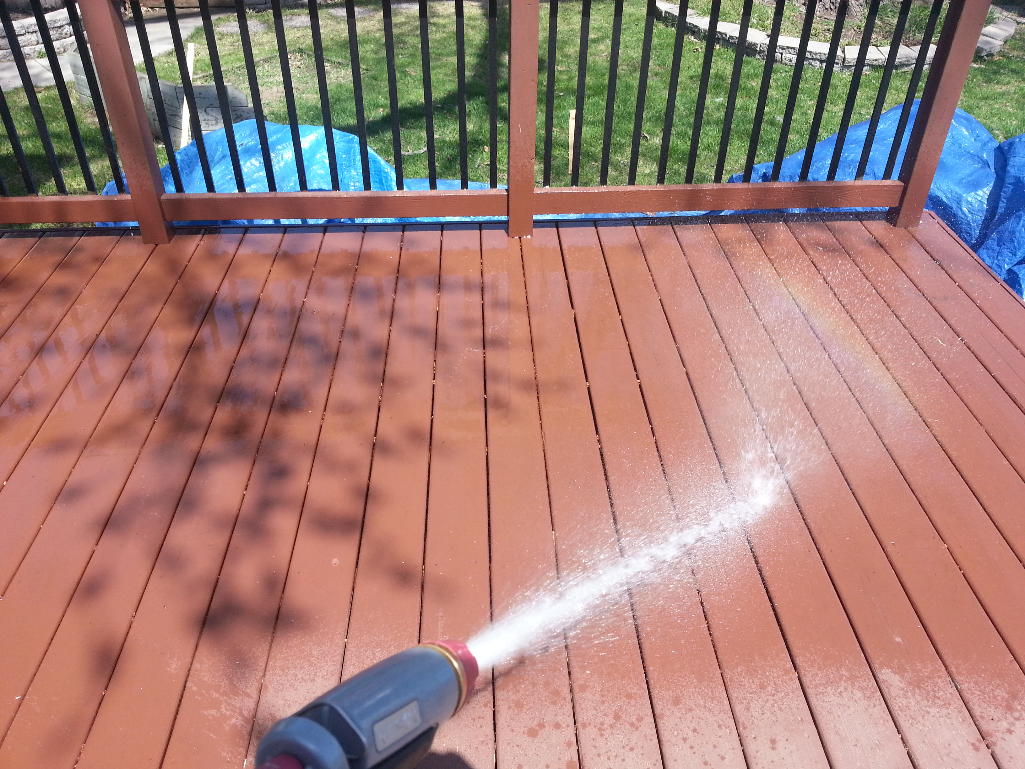 Behr Deckover Or Rustoleum Restore Small Change In My Deck within measurements 3264 X 2448