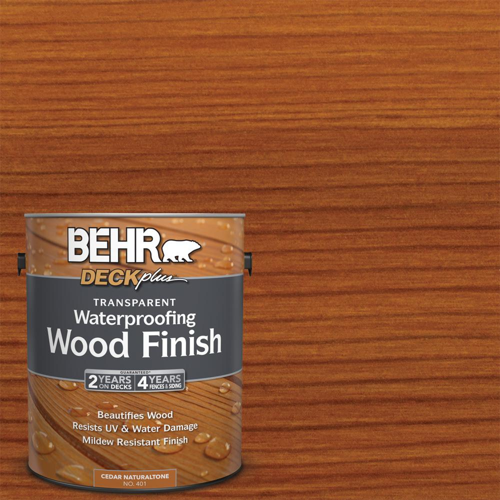 Behr Deckplus 1 Gal Cedar Naturaltone Transparent Waterproofing Exterior Wood Finish with regard to dimensions 1000 X 1000