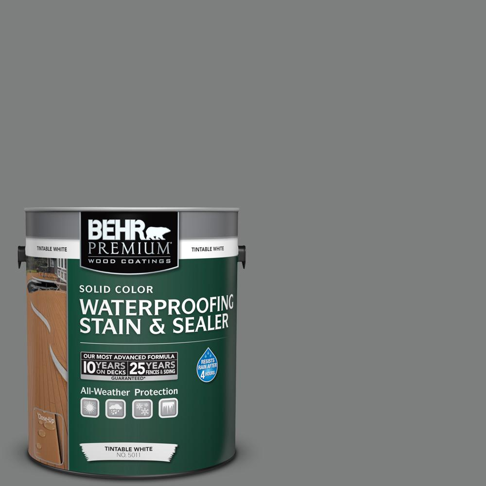 Behr Premium 1 Gal 6695 Slate Gray Solid Color Waterproofing within dimensions 1000 X 1000