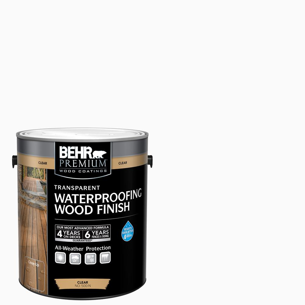 Behr Premium 1 Gal Clear Transparent Waterproofing Exterior Wood for proportions 1000 X 1000