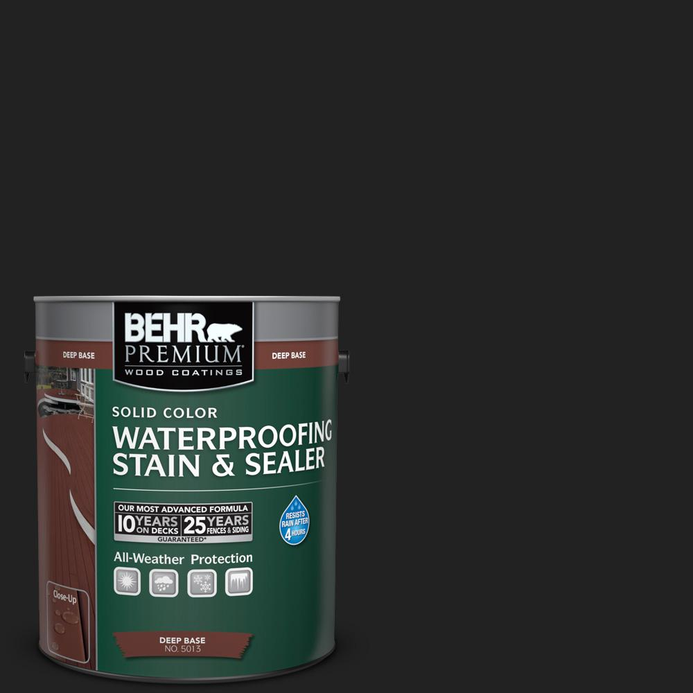 Behr Premium 1 Gal Sc 102 Slate Solid Color Waterproofing Exterior in dimensions 1000 X 1000