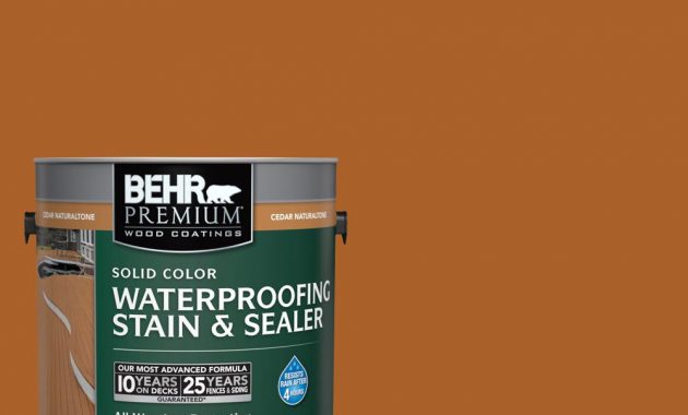 Behr Premium 1 Gal Sc 533 Cedar Naturaltone Solid Color intended for sizing 1000 X 1000