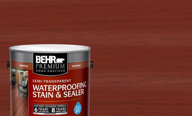 Behr Premium 1 Gal St 330 Redwood Semi Transparent Waterproofing with regard to dimensions 1000 X 1000