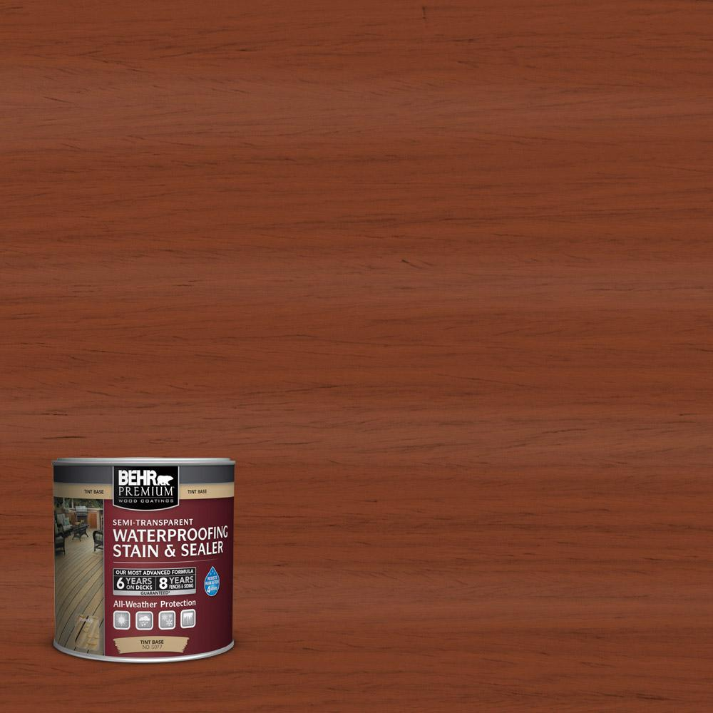 Behr Premium 8 Oz St 142 Cappuccino Semi Transparent Waterproofing throughout measurements 1000 X 1000